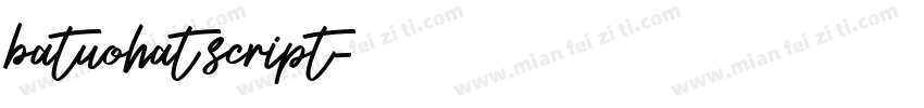 batuohat script字体转换